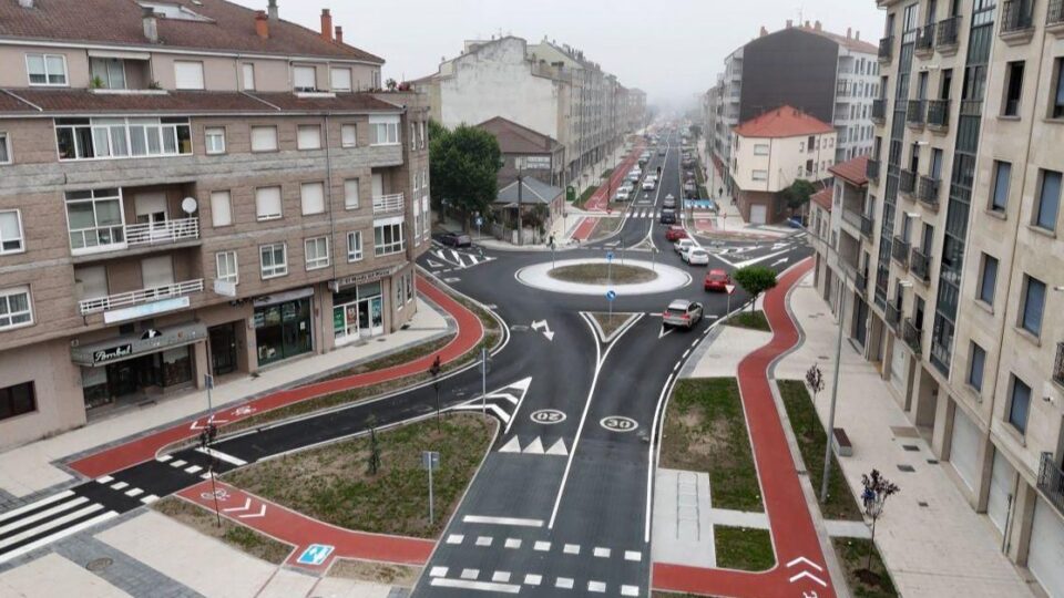 Xinzo de Limia estrea unha nova travesía máis segura para peóns e ciclistas