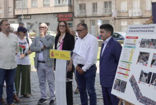 Xinzo de Limia estrea a renovada travesía das avenidas de Madrid e Ourense