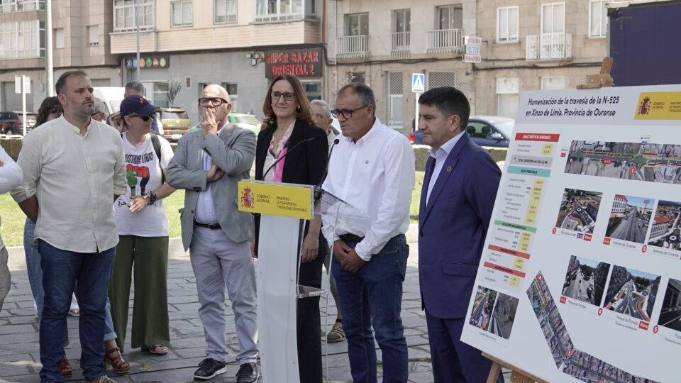 Xinzo de Limia estrea a renovada travesía das avenidas de Madrid e Ourense
