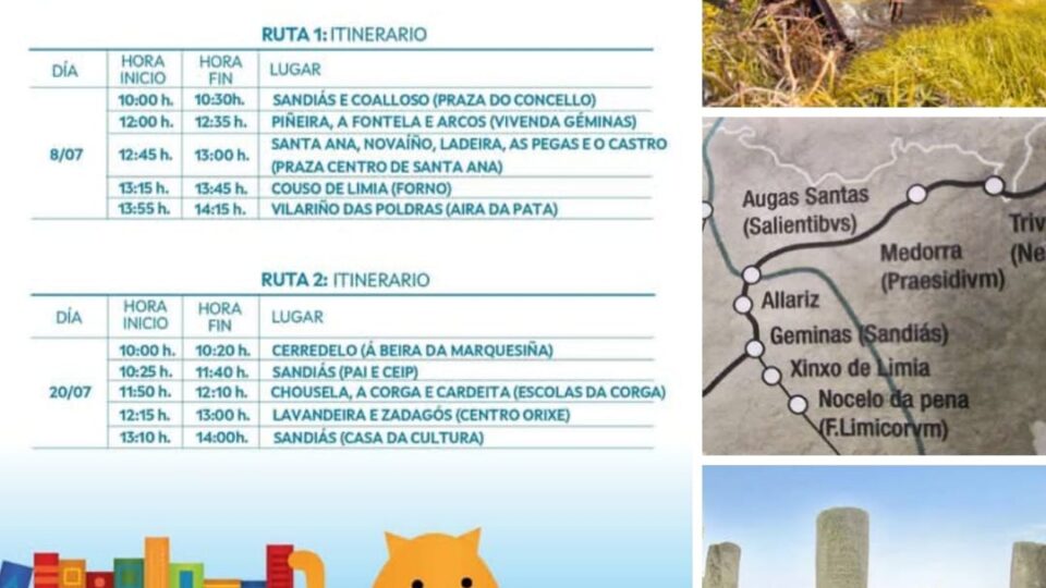 A Furgoteca chega a Sandiás o 8 de xullo con actividades sobre a época romana
