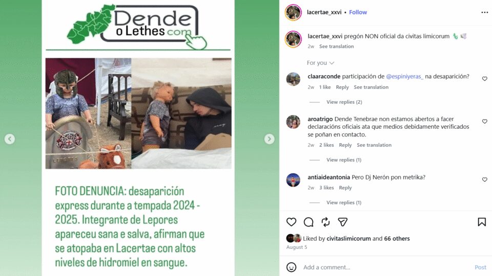Os grupos da Festa do Esquecemento modernízanse usando redes sociais e intelixencia artificial