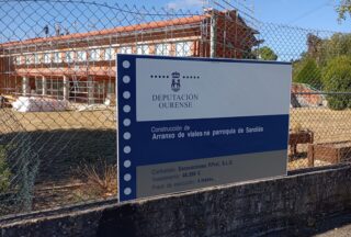Arranxo de viales na parroquia de Sandiás