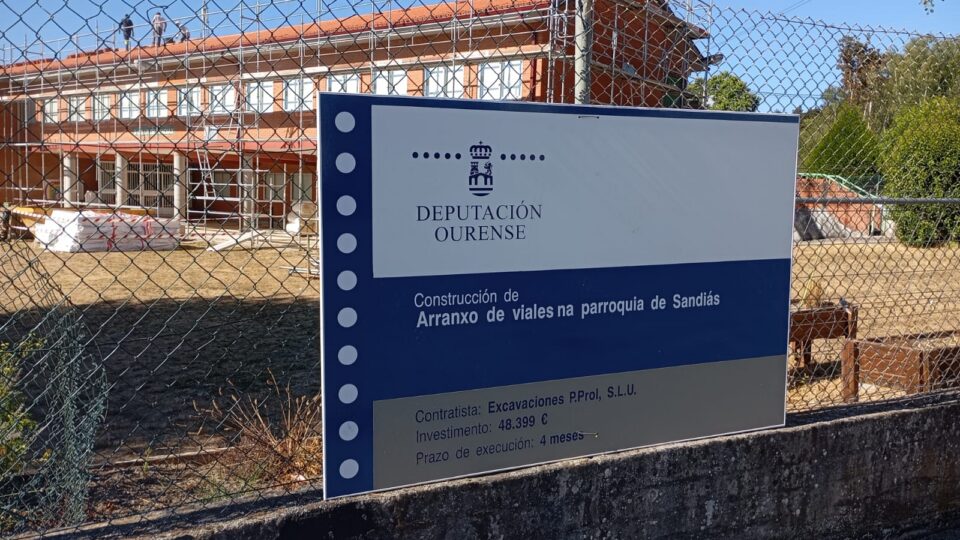 Arranxo de viales na parroquia de Sandiás