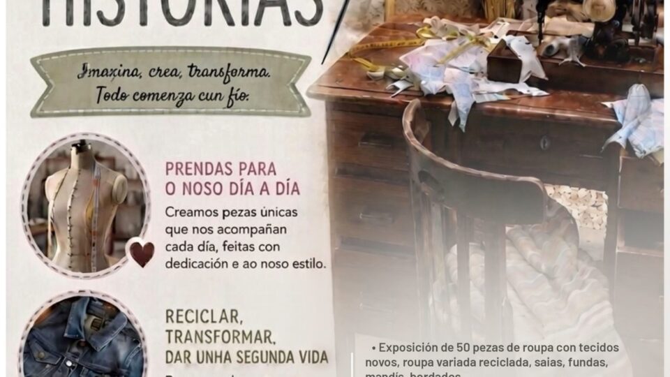 Sandiás inaugura unha exposición sobre costura tradicional e artesanía da pesca
