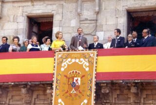 A primeira visita oficial dos reis Juan Carlos e Sofía a Ourense en 1976