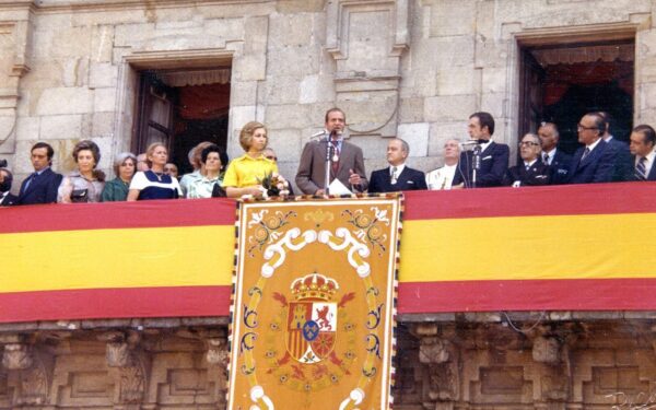A primeira visita oficial dos reis Juan Carlos e Sofía a Ourense en 1976