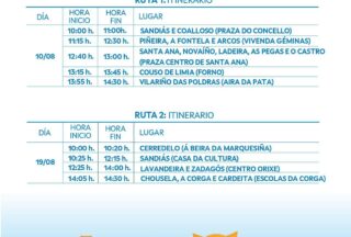 Nova cita coa Furgoteca en Sandiás na ruta do Mércores 19 de Agosto!!
