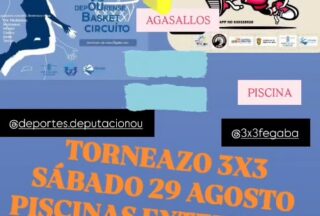 O torneo de baloncesto 3x3 chega este sábado á Feira de Prolimia en Xinzo