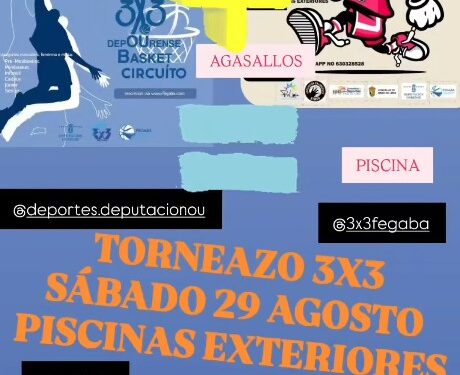 O torneo de baloncesto 3x3 chega este sábado á Feira de Prolimia en Xinzo