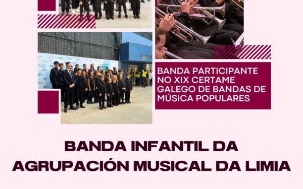 A Banda Infantil de Xinzo ofrece este domingo un concerto na praza de San Roque