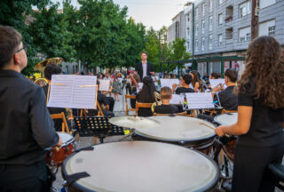 A Banda Infantil de Xinzo prepárase para o Certame Galego cun concerto na Praza de San Roque