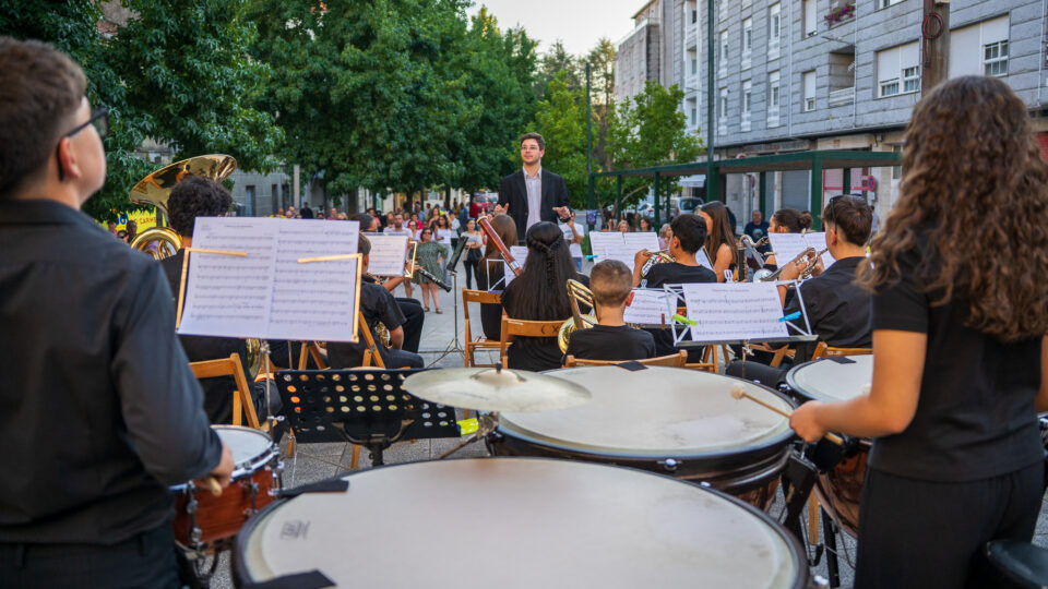 A Banda Infantil de Xinzo prepárase para o Certame Galego cun concerto na Praza de San Roque