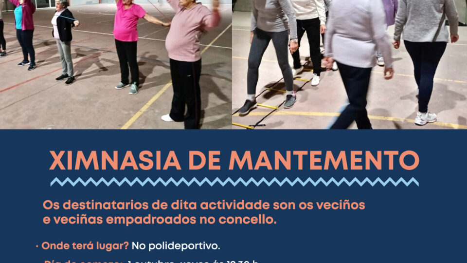 ACTIVIDADE DE XIMNASIA DE MANTEMENTO 2026-27