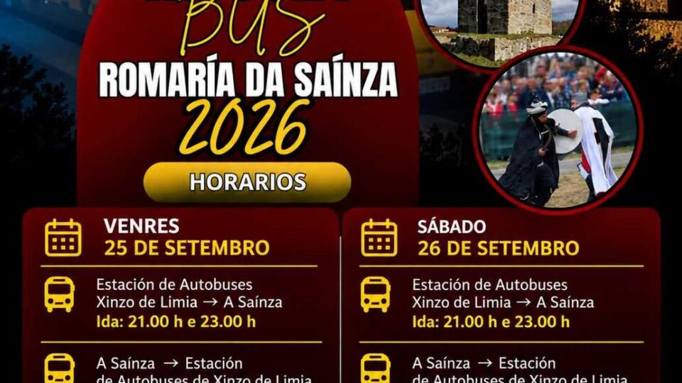 O Moucho Bus conectará Xinzo e A Saínza pola romaría