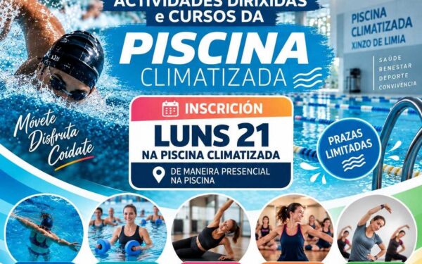 Abre o prazo para apuntarse aos cursos da piscina de Xinzo