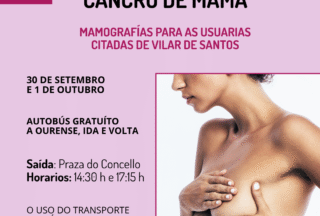 Programa Galego de Detección Precoz do Cancro de Mama para o Concello de Vilar de Santos