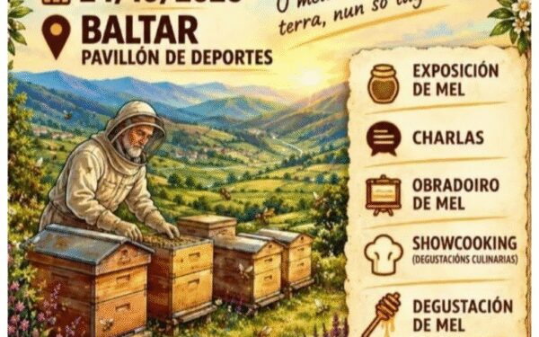 A I Feira do Mel da Serra do Larouco reúne en Baltar 13 expositores e ofrecerá showcooking e desgustación