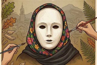Obradoiro de máscaras de Farrumecos en Sobradelo