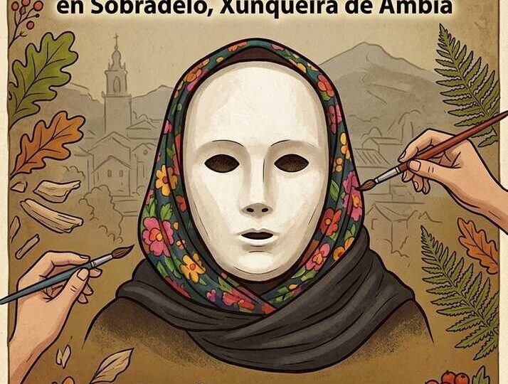 Obradoiro de máscaras de Farrumecos en Sobradelo