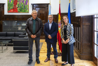 Menor e Santiago Ferrer analizan as vías  de colaboración entre a Deputación e a Fundación Aquae Querquennae Vía Nova