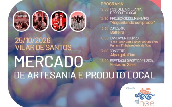 Mercado de artesanía e produto local na Arca da Noe