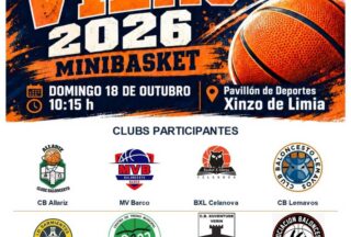 NOTICIAS XINZO | Xinzo acoge este domingo el Torneo Vilas de minibasket con ocho clubes participantes