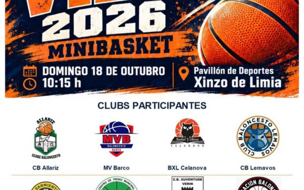 NOTICIAS XINZO | Xinzo acoge este domingo el Torneo Vilas de minibasket con ocho clubes participantes