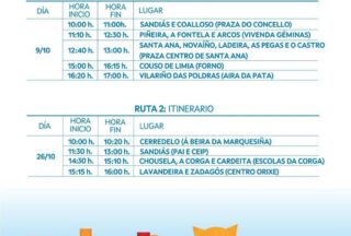 Nova cita coa Furgoteca en Sandiás na ruta do #luns 26 de #0utubro!