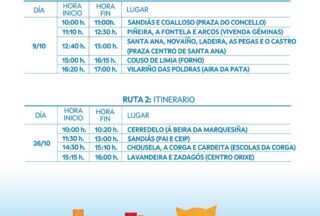 Nova cita no #outono coa Furgoteca en Sandiás na primera ruta do #venres 9 de Outubro!