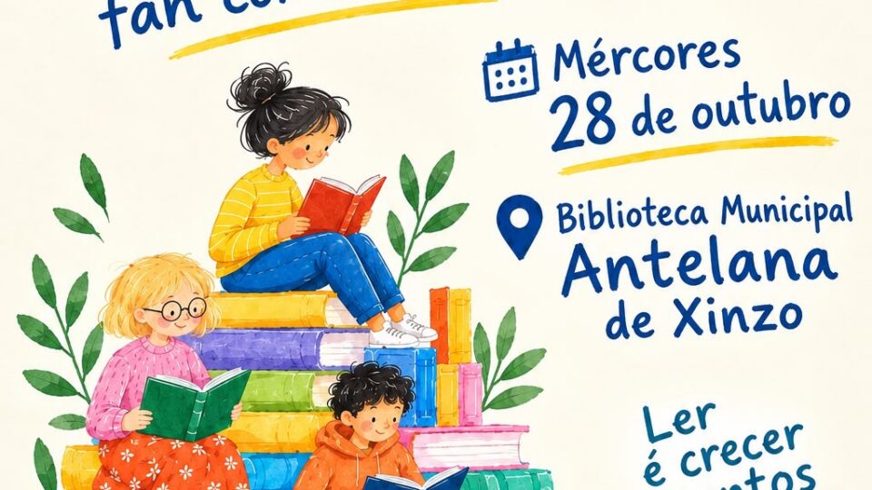 Xinzo celebra o Día das Bibliotecas cos alumnos do CEIP Carlos Casares