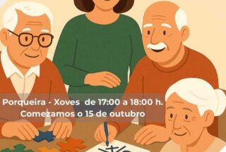 Porqueira organiza obradoiros de memoria para maiores a partir do 15 de outubro