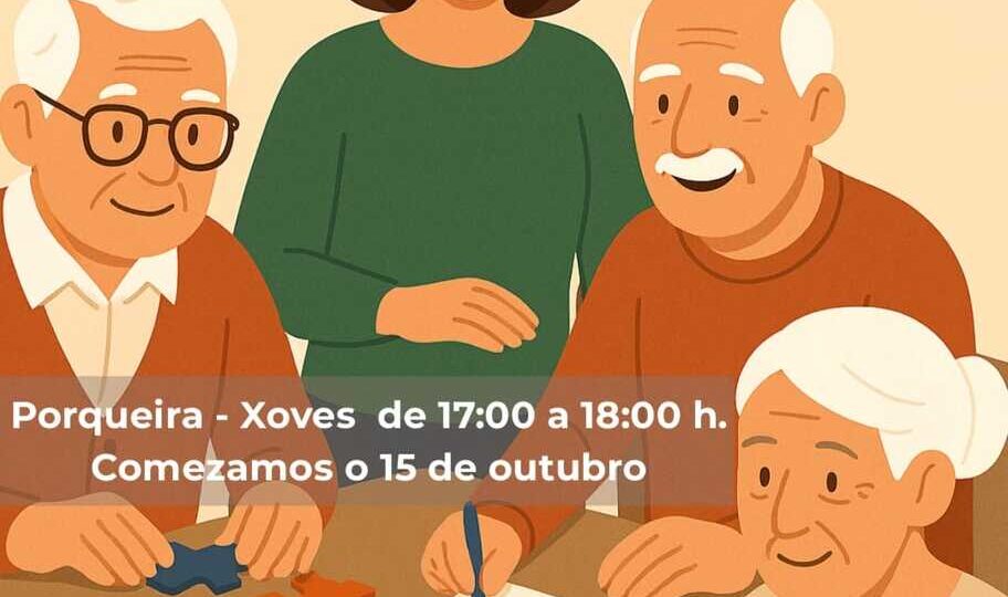 Porqueira organiza obradoiros de memoria para maiores a partir do 15 de outubro
