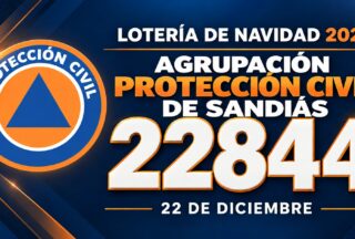 Protección civil de sandiás, tamén coa ilusión da lotería de nadal