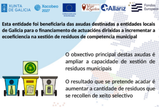 Vilar de Santos e Allariz reciben unha axuda para mellorar a xestión dos residuos municipais