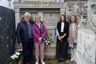 Rairiz de Veiga estrea unha lápida con QR para o seu exalcalde Ramón Rodríguez